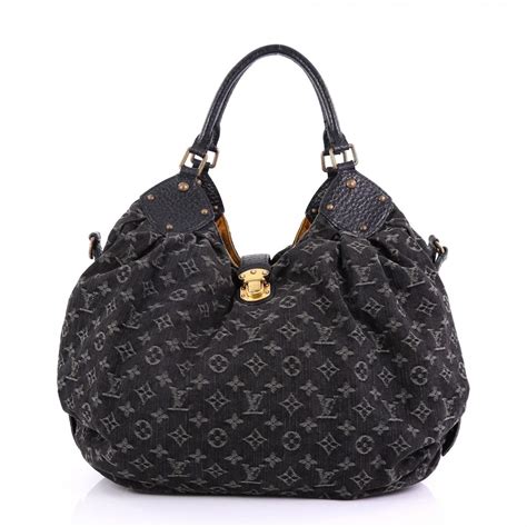 louis vuitton black denim bag|louis vuitton denim bag vintage.